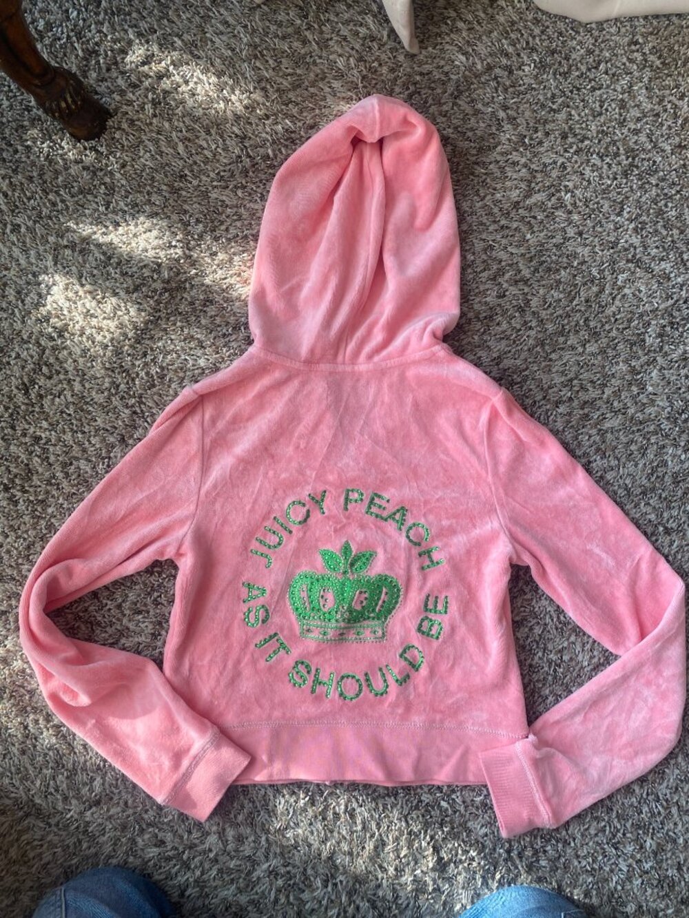 Juicy Couture Limited Edition Peach Velour Tracksuit - Picture 3 of 10